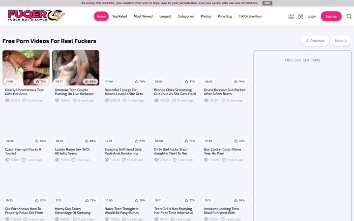 Screenshot of fuqer.com