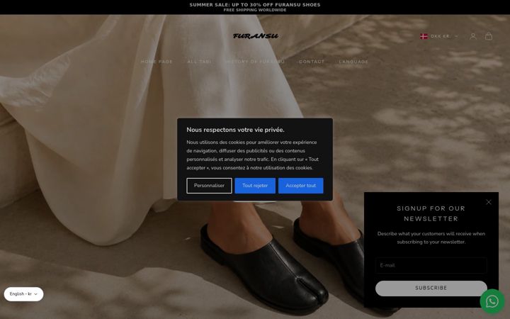 Screenshot of furansuparis.com
