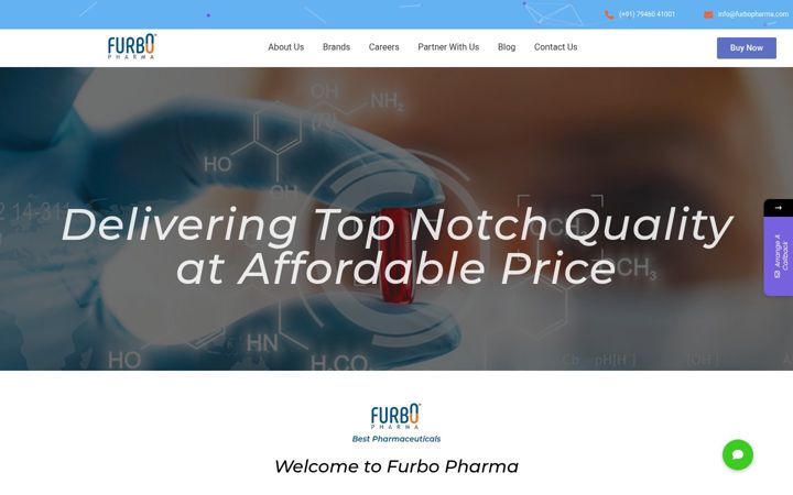 Screenshot of furbopharma.com