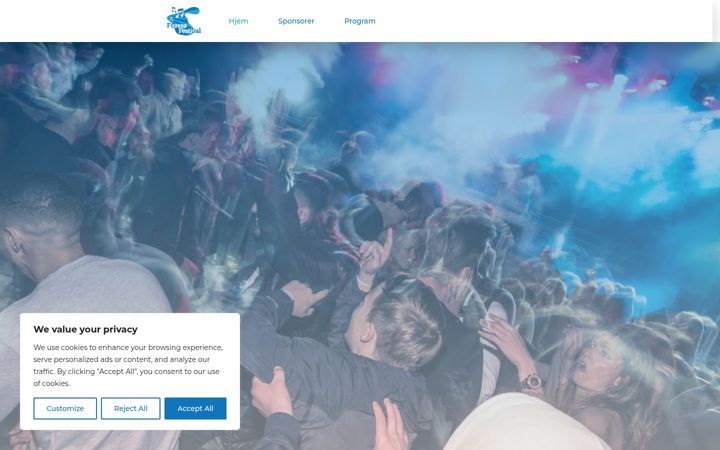 Screenshot of furesoefestival.dk