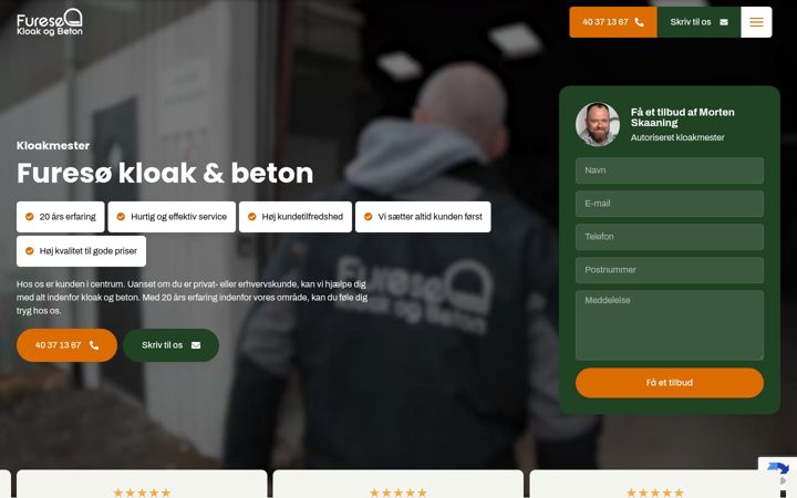 Screenshot of furesoekloak.dk
