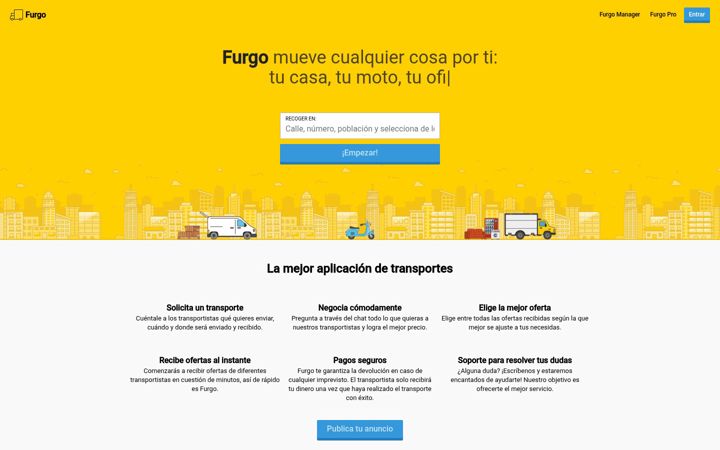 Ekraanipilt saidist furgo.io