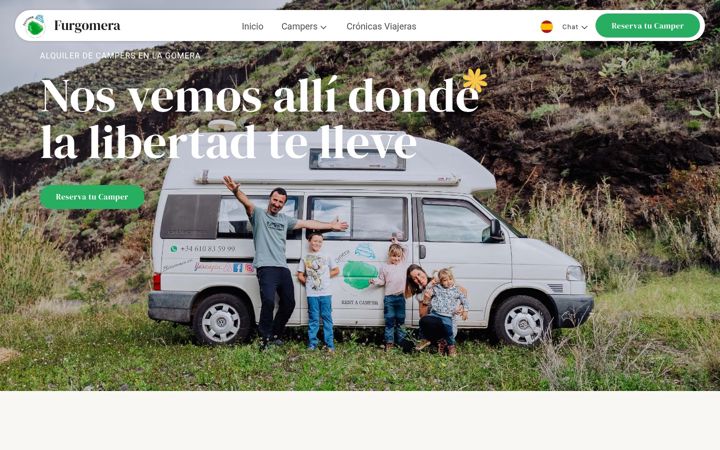 Screenshot of furgomera.com