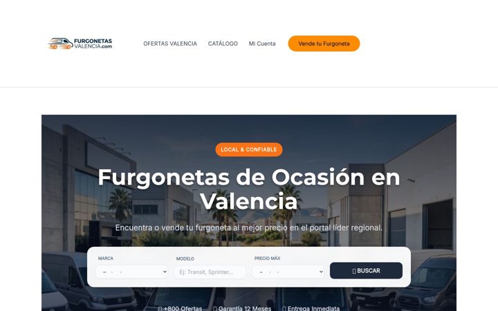 Screenshot of furgonetasvalencia.com