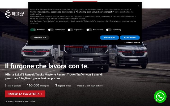 Screenshot of furgonidalavoro.it