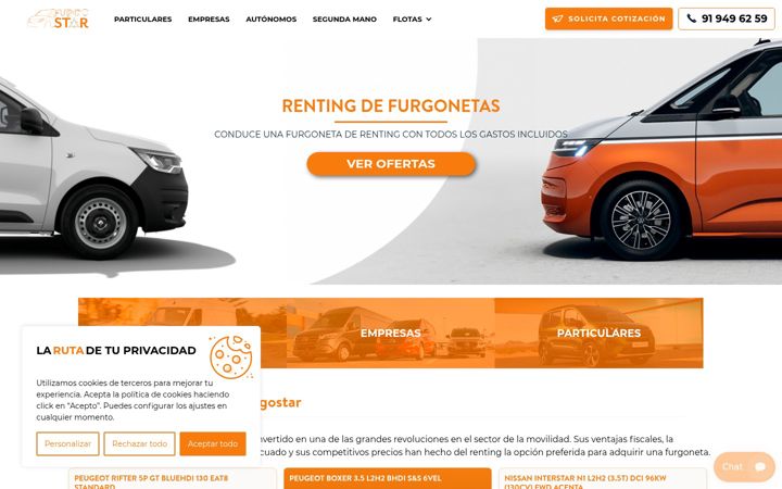 Screenshot of furgostar.es