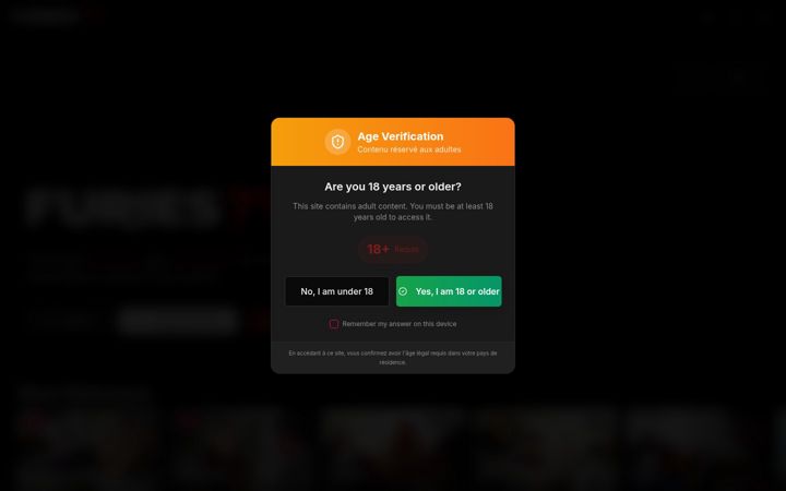 Screenshot of furiesroom.com