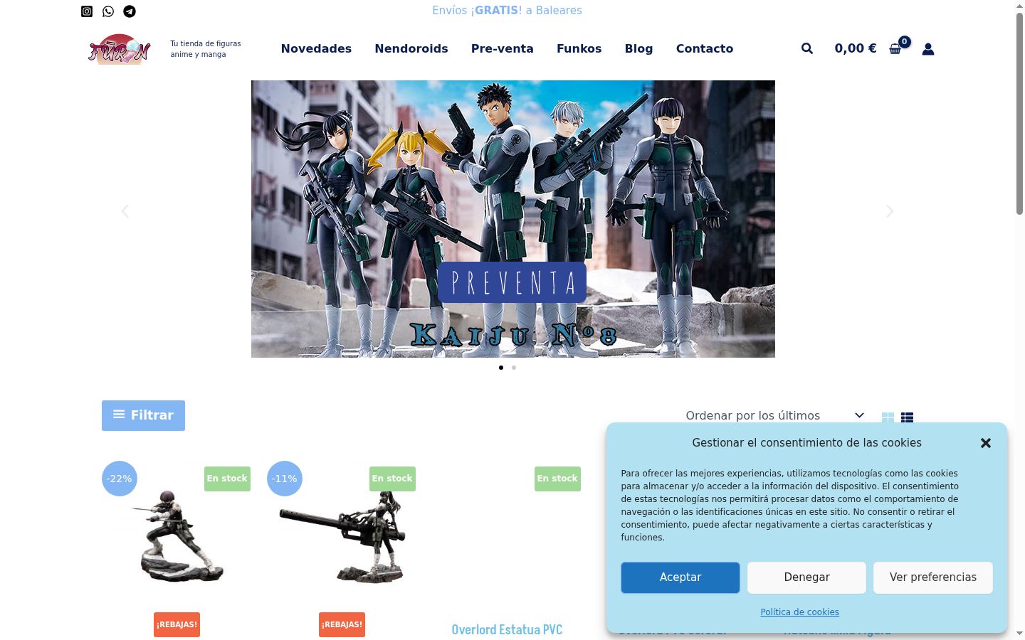 Screenshot des Einwilligungsbanners vor jeglicher Interaktion