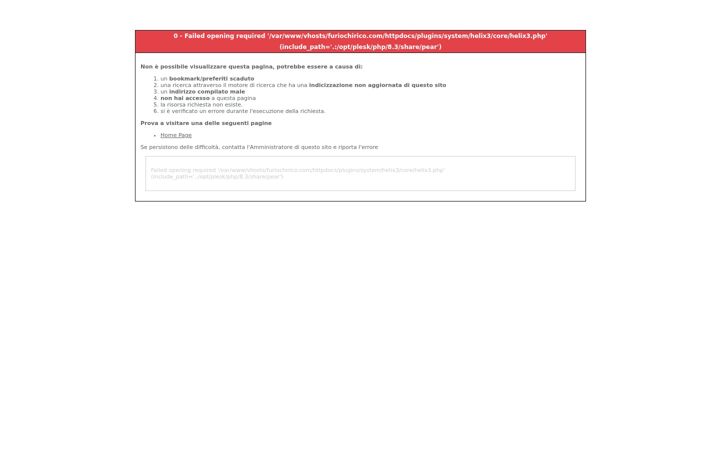 Screenshot of furiochirico.com