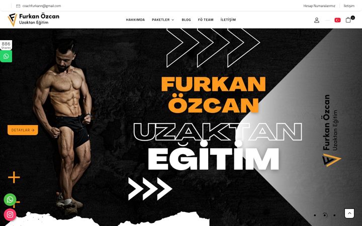 Screenshot of furkanozcancoach.com