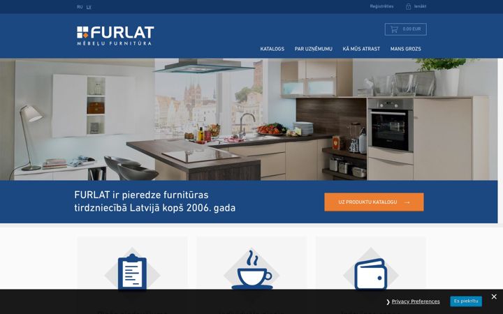 Screenshot of furlat.lv