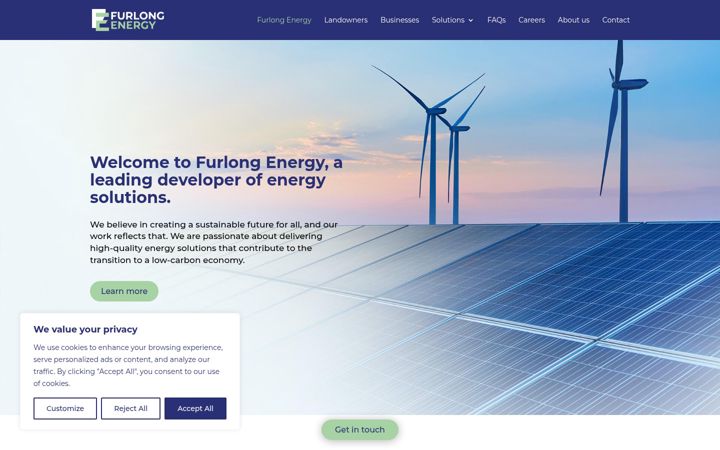 Screenshot of furlong.energy