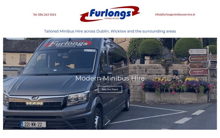 Ekraanipilt saidist furlongsminibusservice.ie