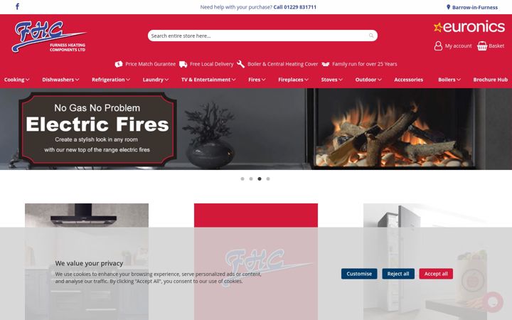 Screenshot of furnessheating.co.uk