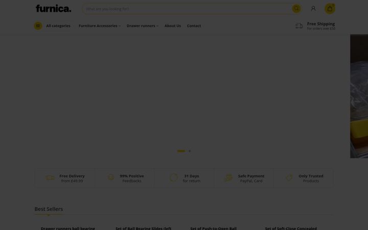 Screenshot of furnica.co.uk