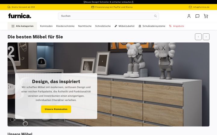 Screenshot of furnica.de