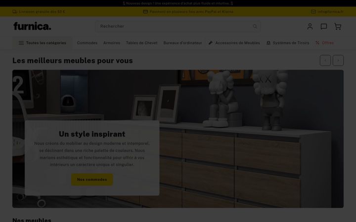 Screenshot of furnica.fr