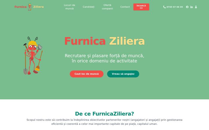 Screenshot of furnicaziliera.ro