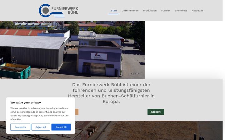Screenshot of furnierwerk.com