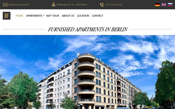 Screenshot of furnished-apartment-berlin.de