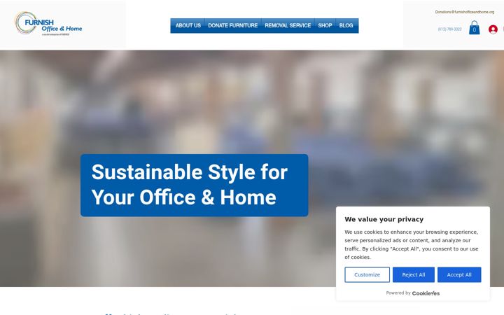 Screenshot of furnishofficeandhome.org