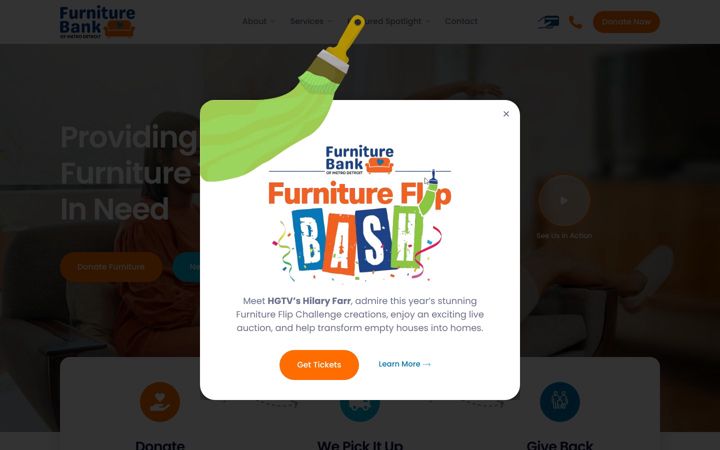 Screenshot of furniture-bank.org