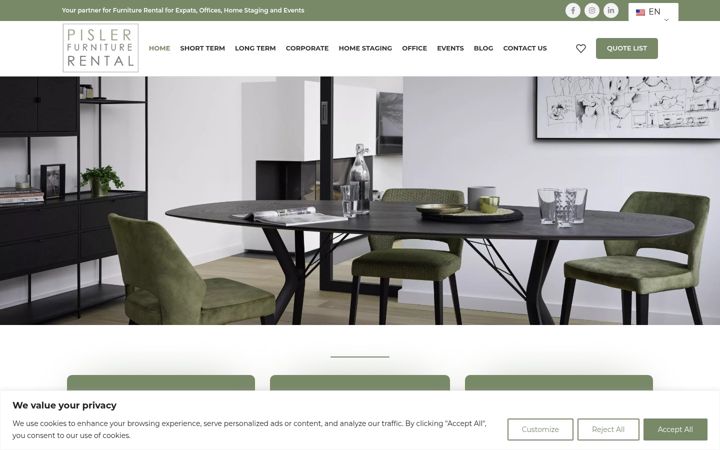 Screenshot of furniture-rental.ch