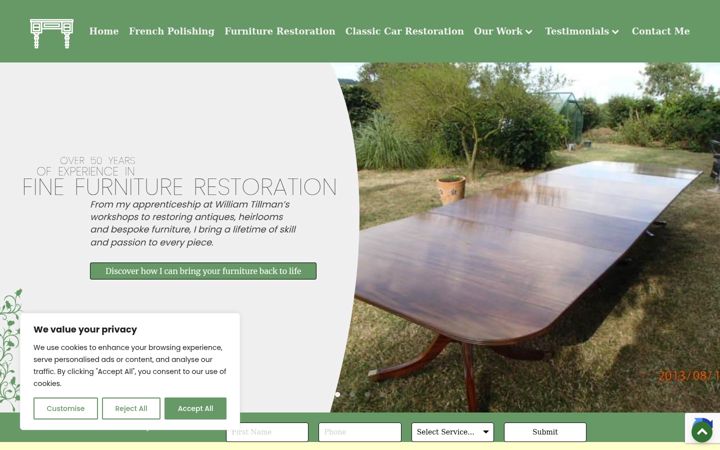 Zrzut ekranu furniture-restoration.co.uk
