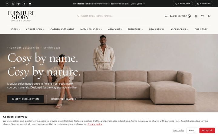 Screenshot of furniture-story.co.uk