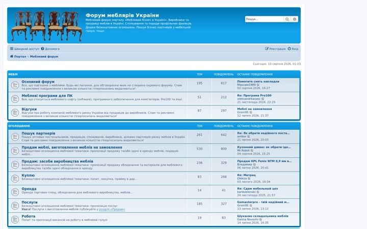 Screenshot of furniture.biz.ua