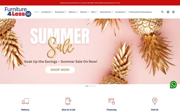 Screenshot of furniture4less98.com