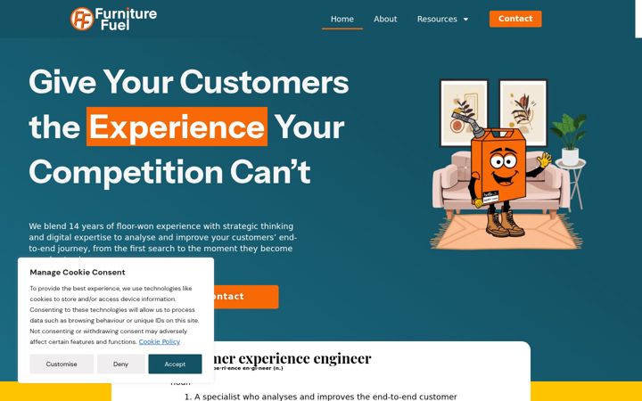 Screenshot of furniturefuel.com