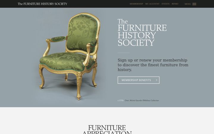 Screenshot of furniturehistorysociety.org