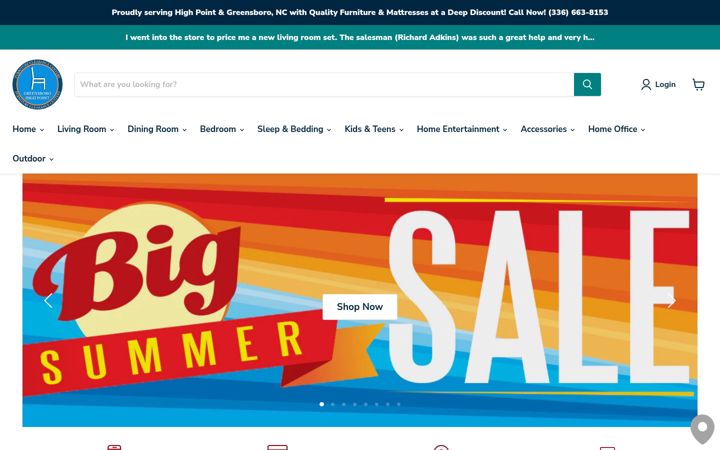 Screenshot of furniturelanddist.com