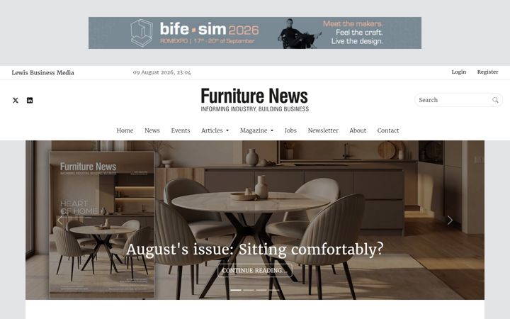 Screenshot of furniturenews.net