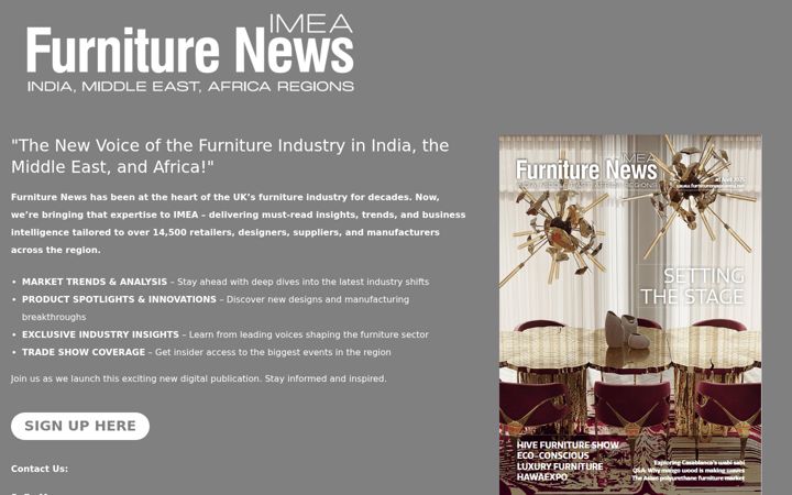 Screenshot of furniturenewsimea.net