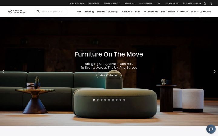 Screenshot ta' furnitureonthemove.co.uk