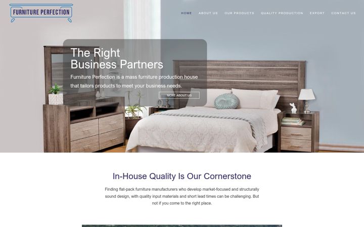 Screenshot of furnitureperfection.com
