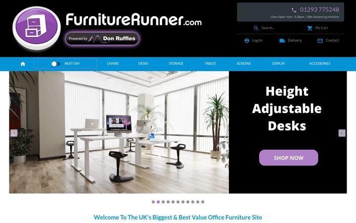 Screenshot of furniturerunner.com