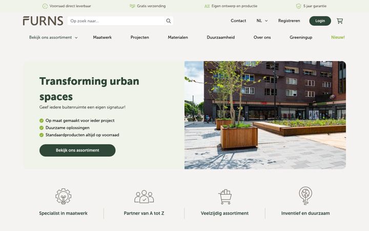 Screenshot of furns.com