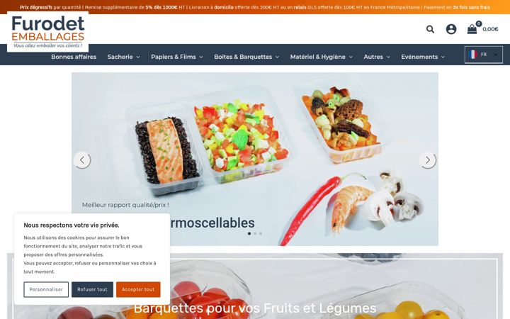 Screenshot of furodet-emballages.fr