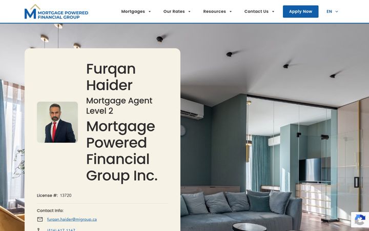 Screenshot of furqanhaider.ca