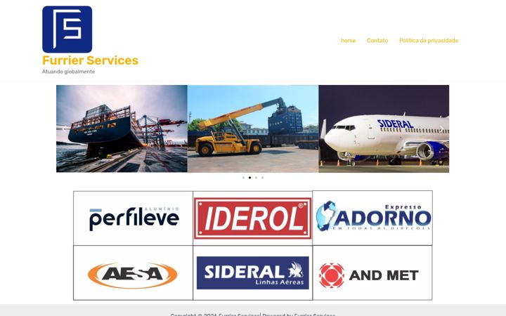 Screenshot of furrierservices.com