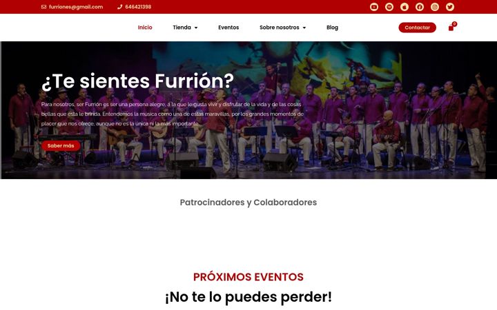 Snímek obrazovky furrionesoficial.com