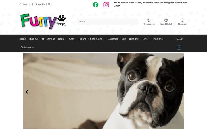 Screenshot of furrypeeps.com.au