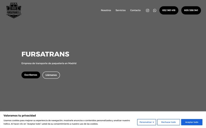 Screenshot of fursatrans.com