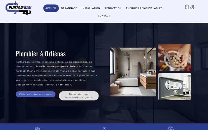 Screenshot of furtadeau-plomberie.fr