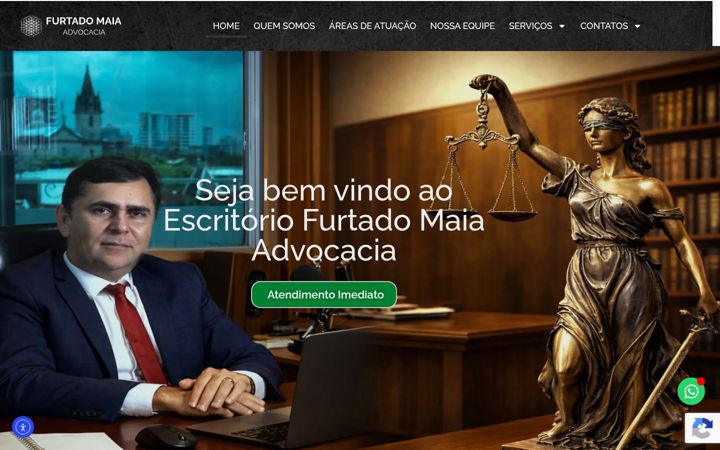 Screenshot of furtadomaia.adv.br