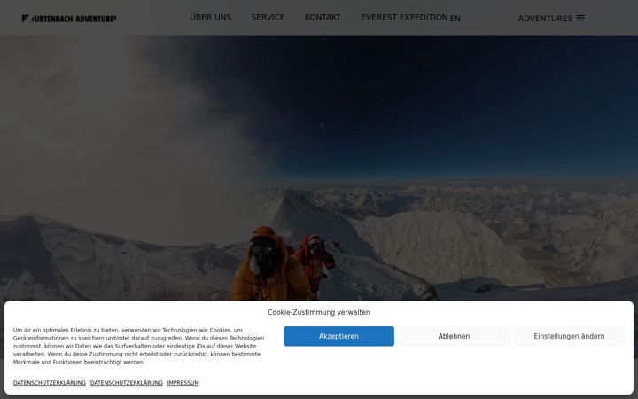 Screenshot of furtenbachadventures.com