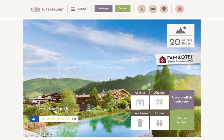 Screenshot of furtherwirt.at